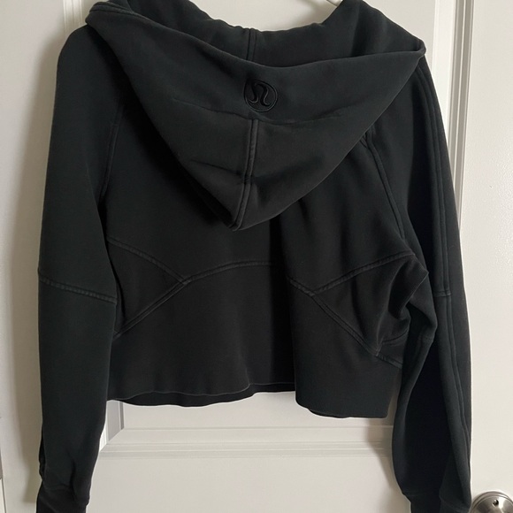Lululemon Black 3/4 Crop Zip Hoodie, Size XS/S - Picture 9 of 15